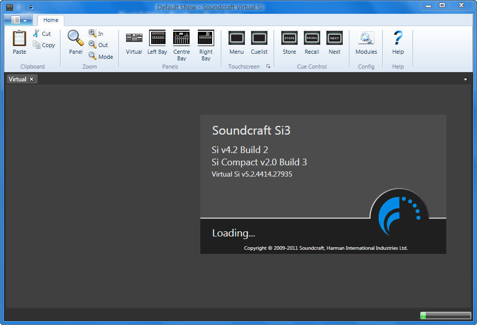 Soundcraft Virtual Si 5.2 : Main window