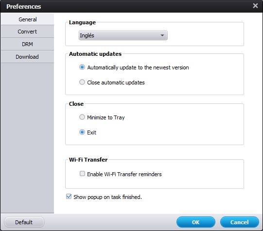 Wondershare Video Converter Ultimate 8.6 : Preferences