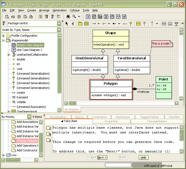 ArgoUML 0.3 : Main screen