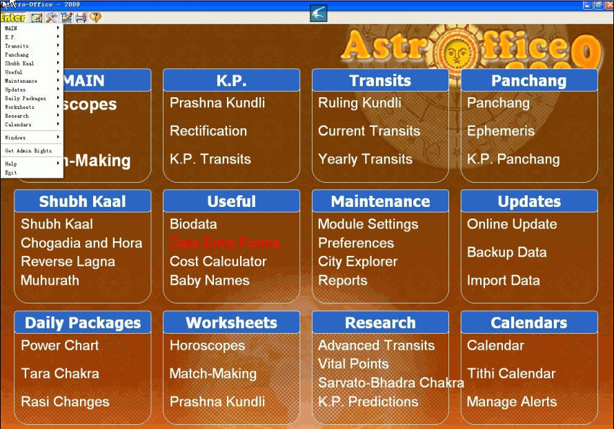 Astro-Office - 2009 5.7 : Overview