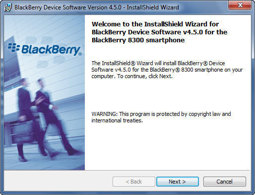 BlackBerry Device Software for the BlackBerry 8300 smartphone 4.5 : General View
