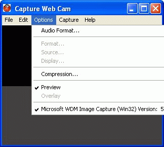 Capture WebCam 2.0 : Main Window