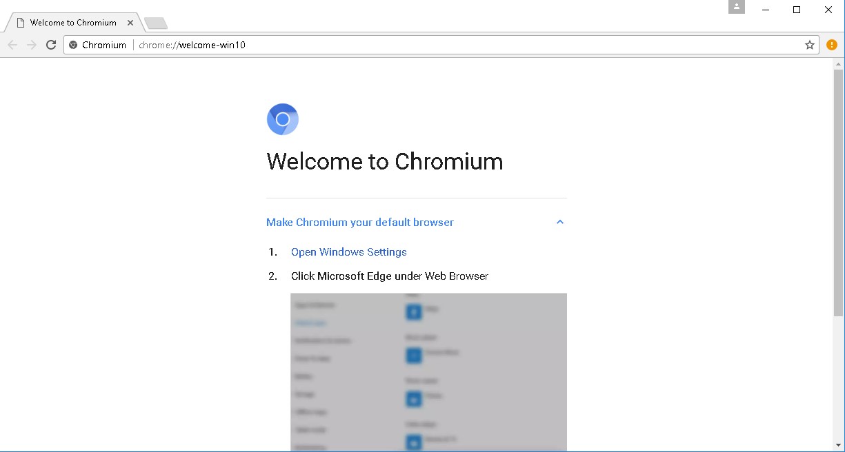 Chromium 60.0 : Main window