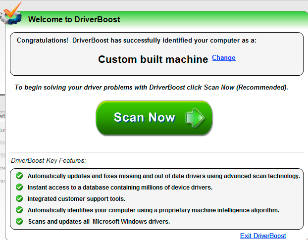 DriverBoost 6.5 : Welcome screen