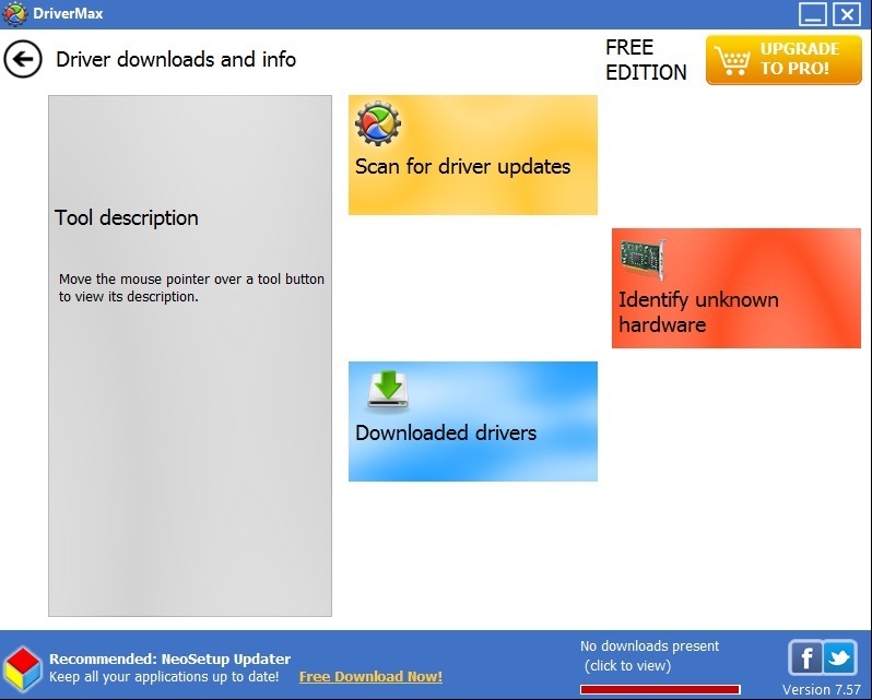 DriverMax 7.5 : Driver downloads & info window