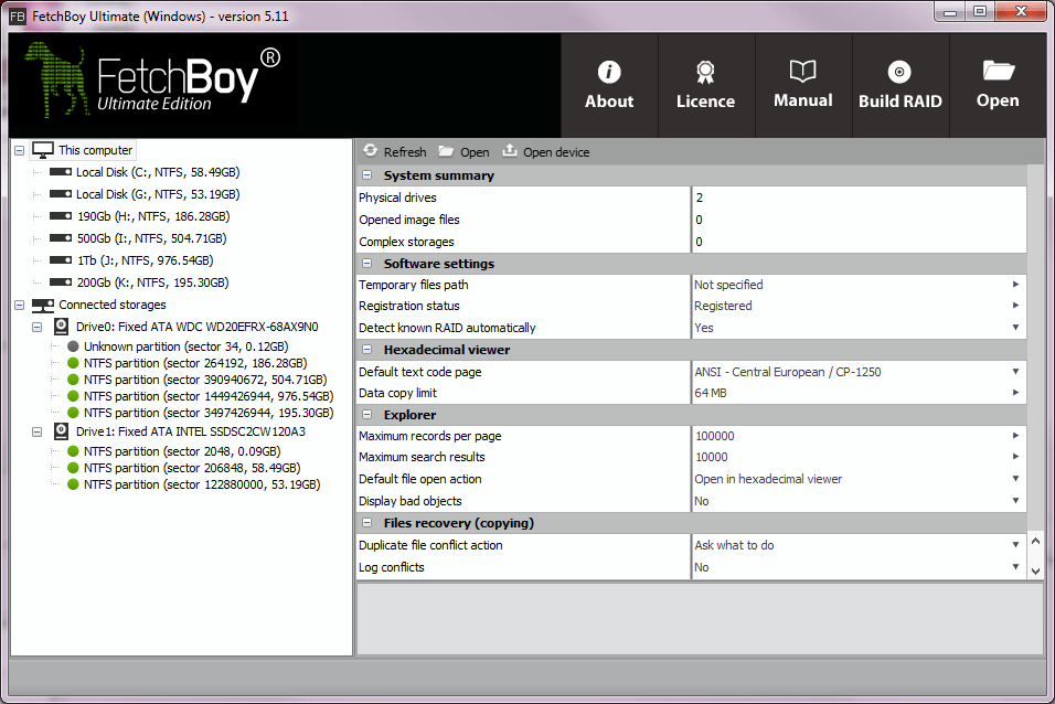 FetchBoy Ultimate 5.14 : Main Window