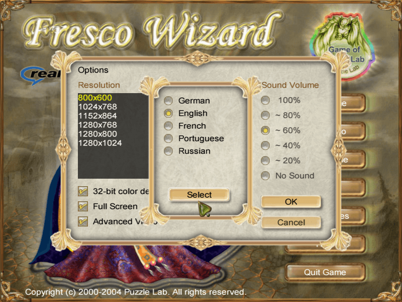 Fresco Wizard : Languages