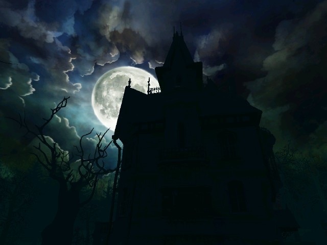 Haunted House 3D Screensaver : Full Moon