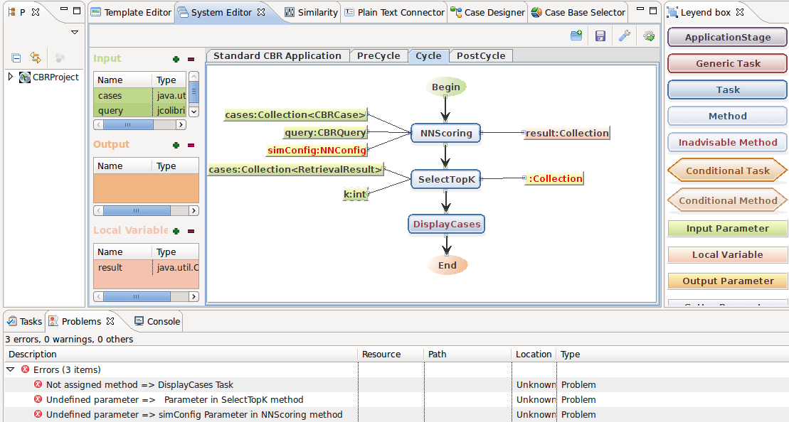 jCOLIBRI 2.1 : Main window