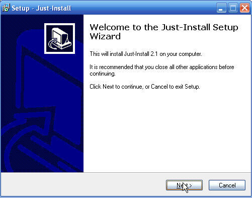 Just-Install 2.1 : Main window