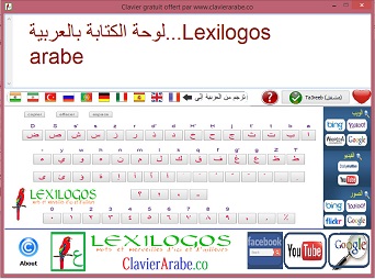 Lexilogos arabic keyboard 1.0 : Main Window