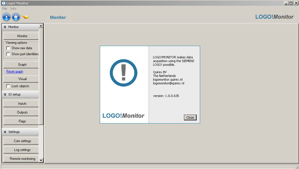 Logo!Monitor : Main window