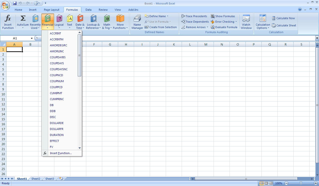 Microsoft Office 12.0 : Excel Formulas View