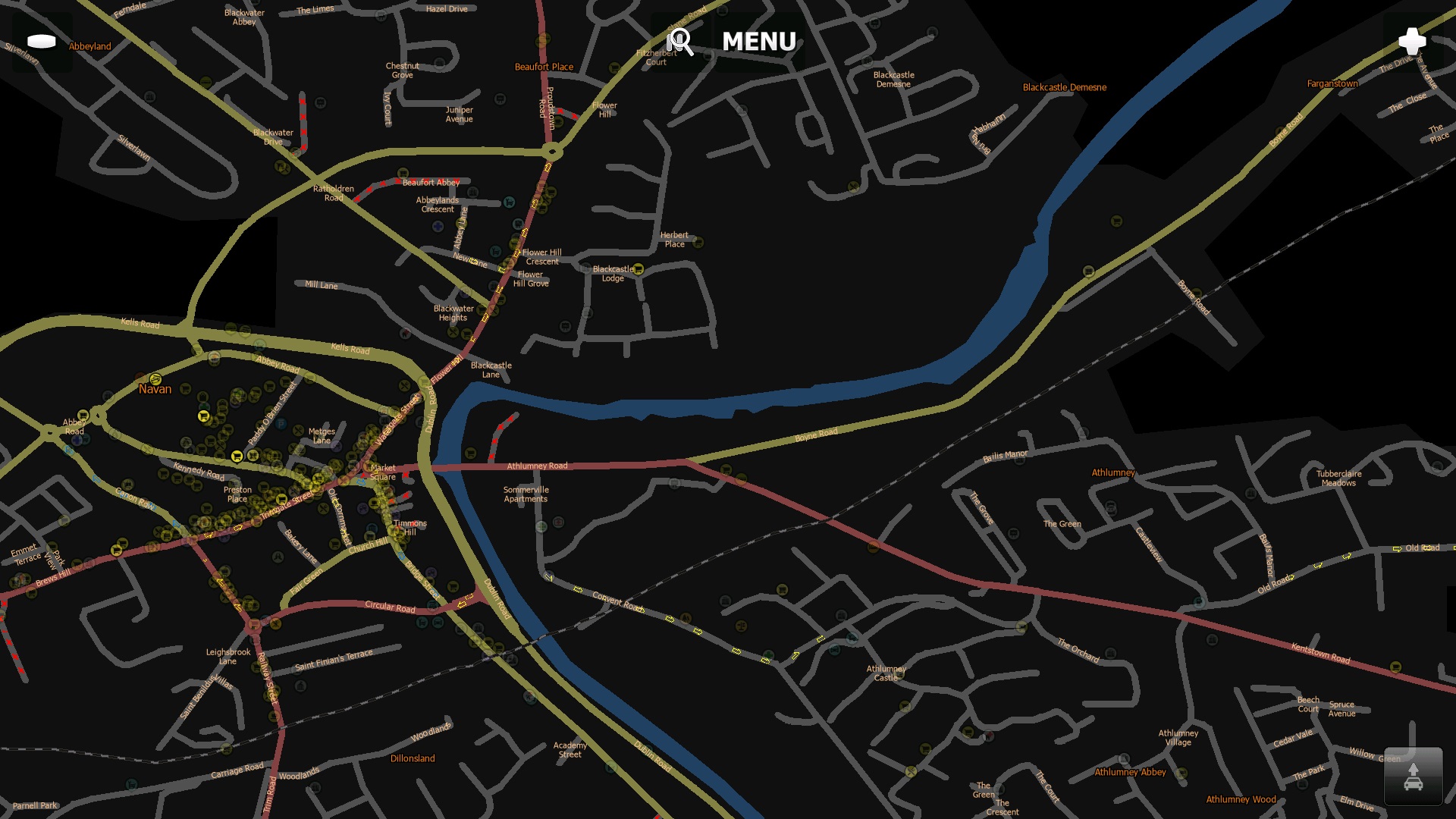 PC Navigator by MapFactor 19.3 : Night Mode