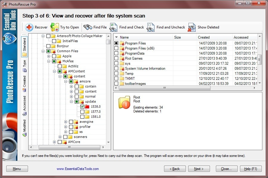 PhotoRescue Pro 6.9 : Step 3. View and Recover