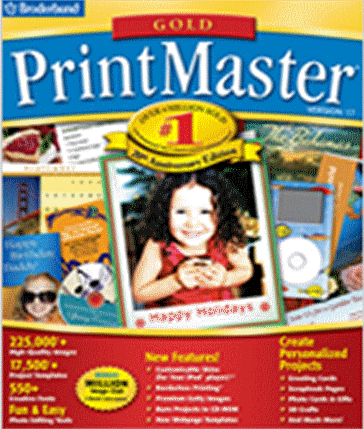 PrintMaster Gold 17.0 : Main