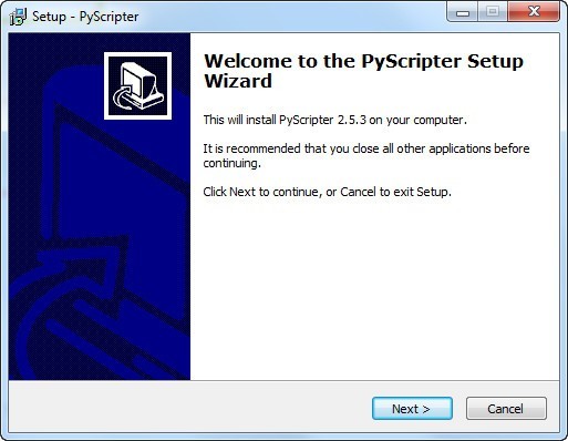 PyScripter 2.5 : Setup Window