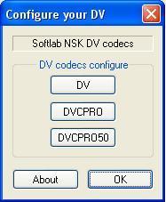 SoftLab-Nsk VFW Software Codecs 64 bit 1.0 : Main window