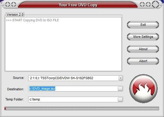 Your Free DVD Copy : Starting a Copy