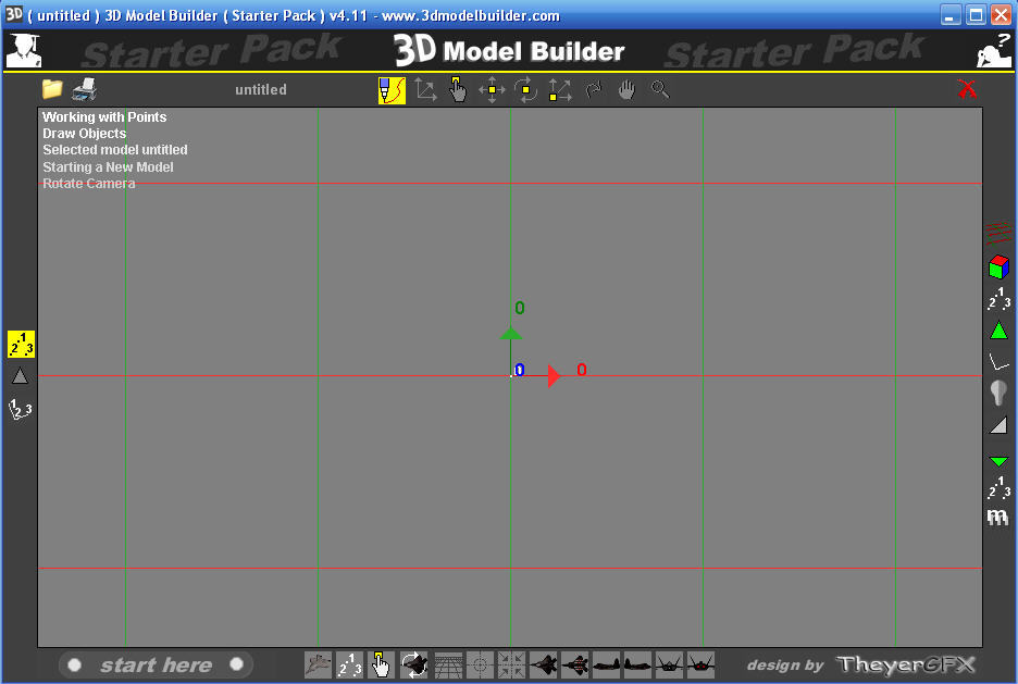 3D Model Builder (Starter Pack) 4.1 : Main window