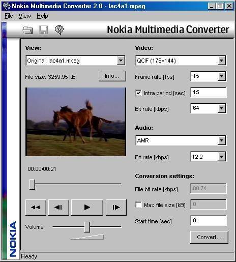 Nokia Multimedia Converter 2.0 : Video