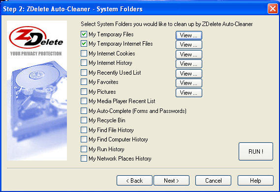 Active@ ZDelete 5.7 : system folders