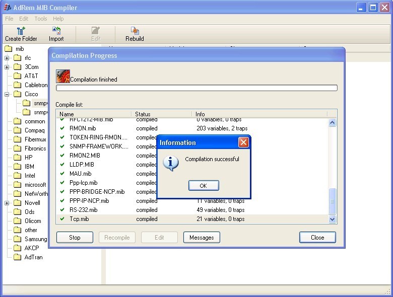 AdRem SNMP Manager 1.0 : Main Window