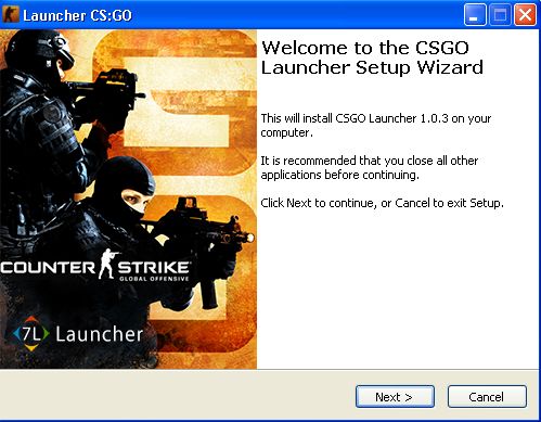 CSGO Launcher 1.0 : Setup Window