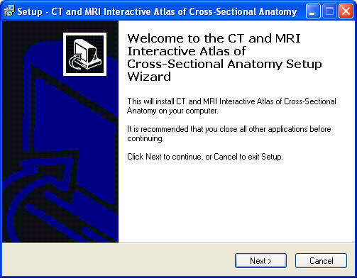 CT and MRI Interactive Atlas of Cross-Sectional Anatomy 1.0 : General View