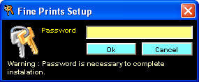 Fine Prints 4.0 : Password Requirment