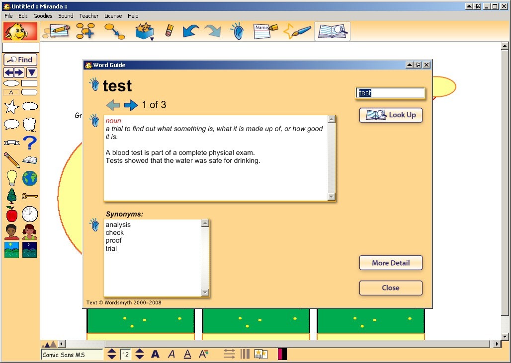 Kidspiration 3.0 : Easy language help is available with the click of a button.
