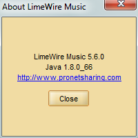 LimeWire Music 5.6 : Main window
