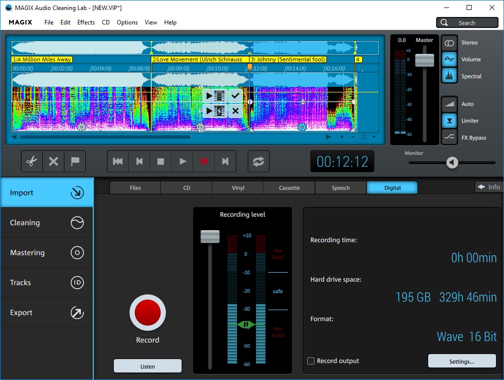 MAGIX audio cleaning lab 22.0 : Spectral Mode