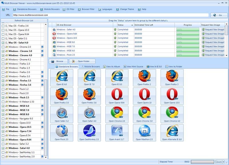 Multi-Browser Viewer : User Interface.
