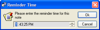 Note-It 4.4 : Reminder Time Window