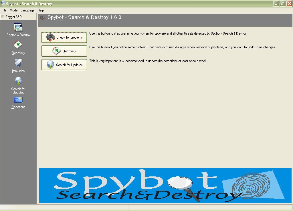 Spybot 1.6 : Spybot 1.6