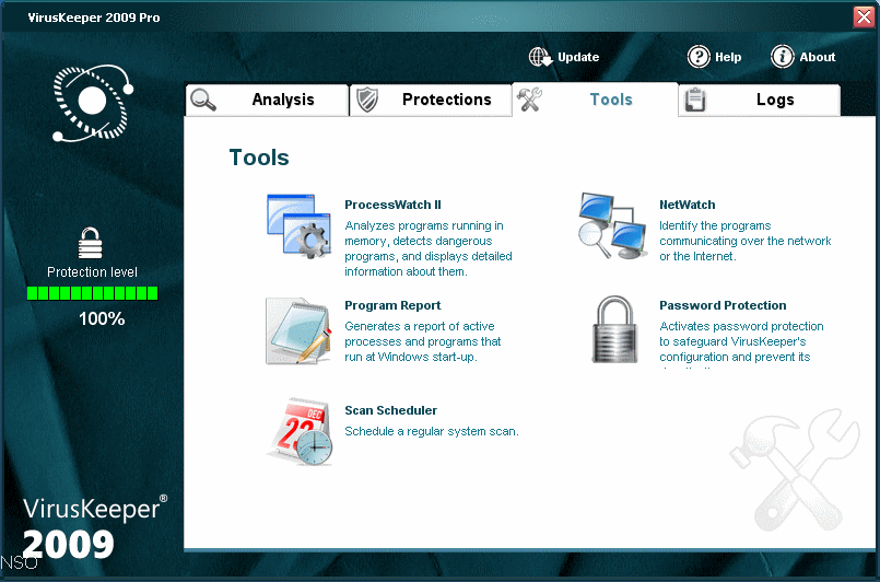 VirusKeeper 2009 Pro 9.0 : Tools