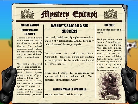 Wild West Wendy 3.0 : The Mystery Epitaph Paper