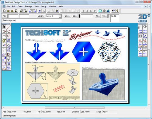 2D Design 2.0 : Main window