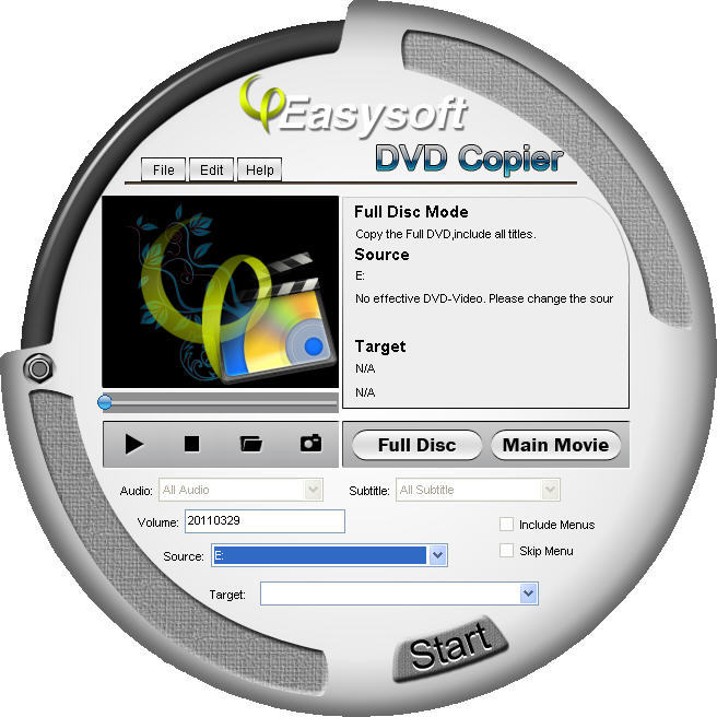 4Easysoft DVD Copier 3.1 : Main window