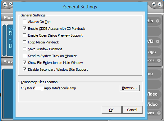 Blaze Media Pro 10.1 : General settings