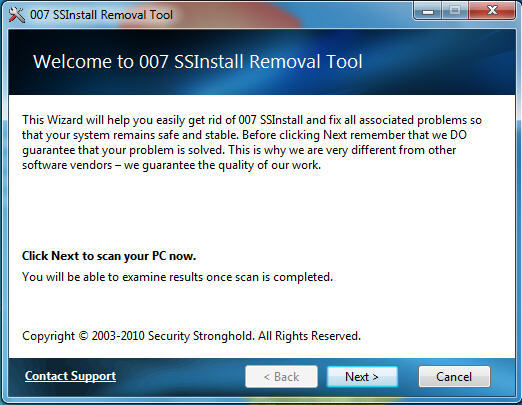 Cyber Sitter Removal Tool 1.0 : Main View 2