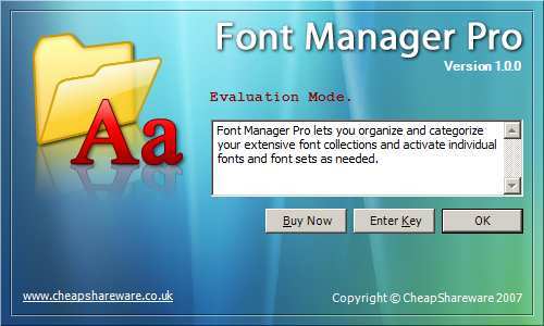Font Manager Pro 1.0 : About