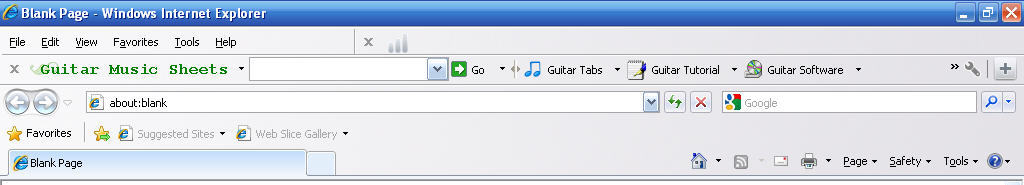 Guitar Music Sheets Toolbar 6.5 : Main window