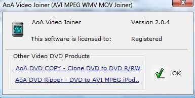 AoA Video Joiner 2.0 : About