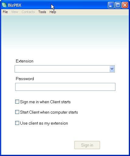 BizPBX 2.4 : Main window