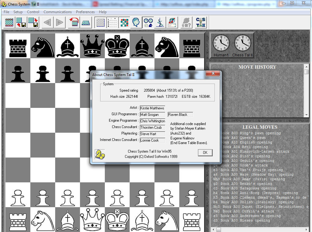 Chess System Tal II 1.0 : General view
