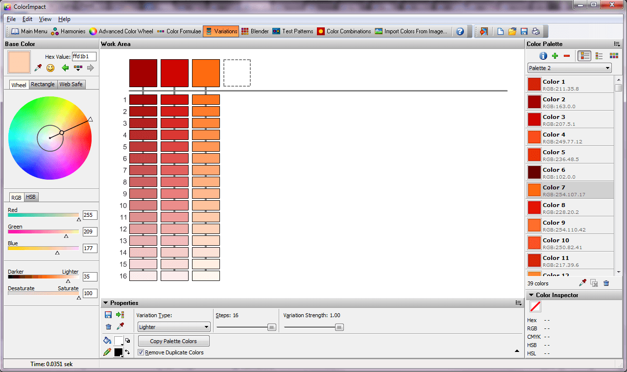 ColorImpact 4.0 : Color variations