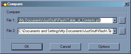 ExamDiff 1.8 : Choose Files to Compare