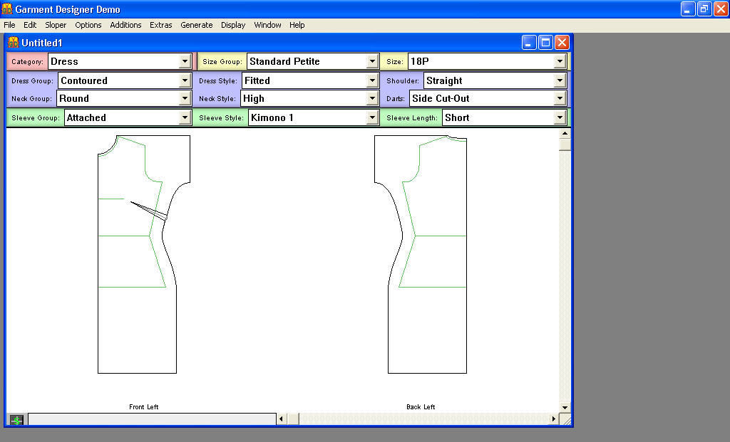Garment Designer 2.5 : Main window